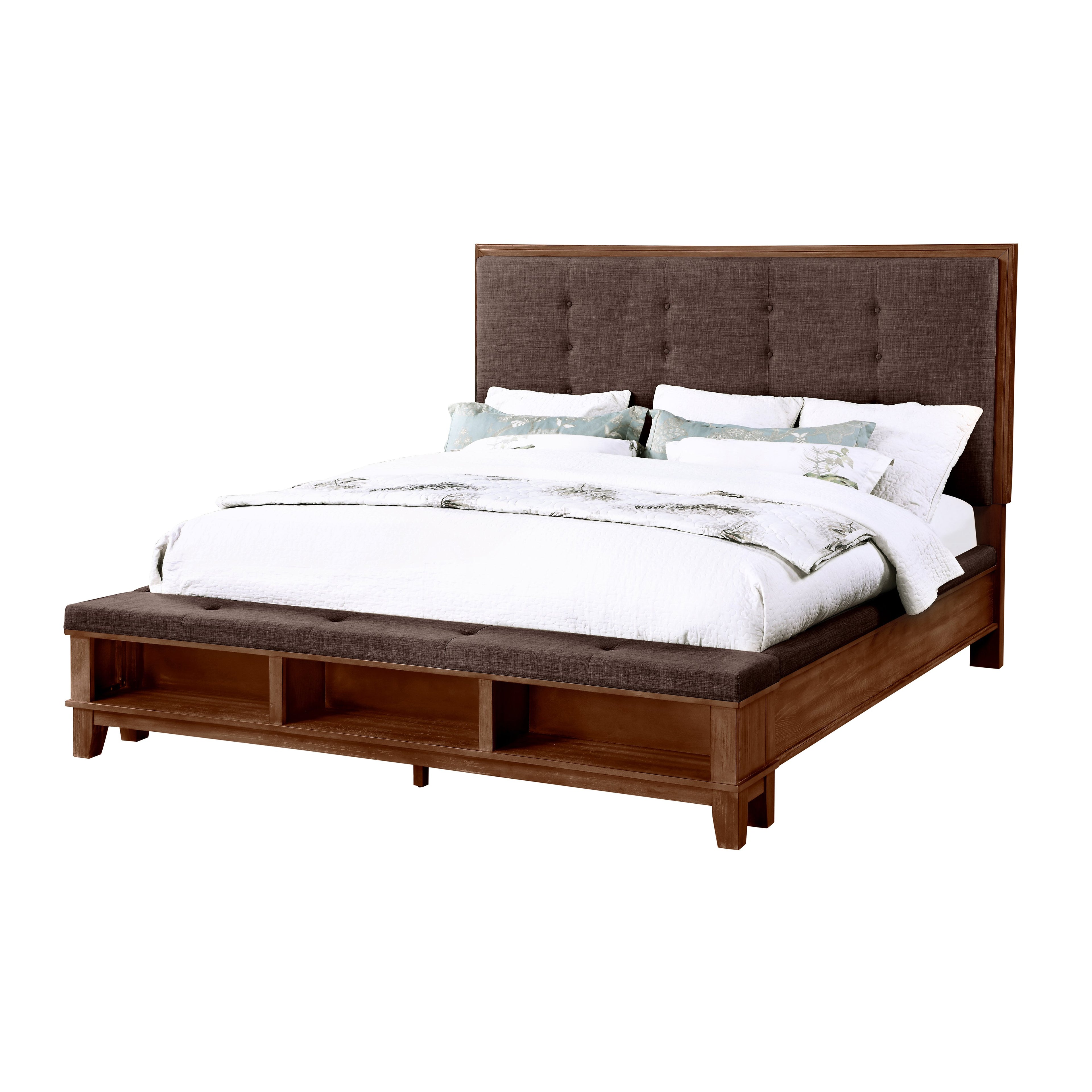 Cagney K King Bed - Chestnut