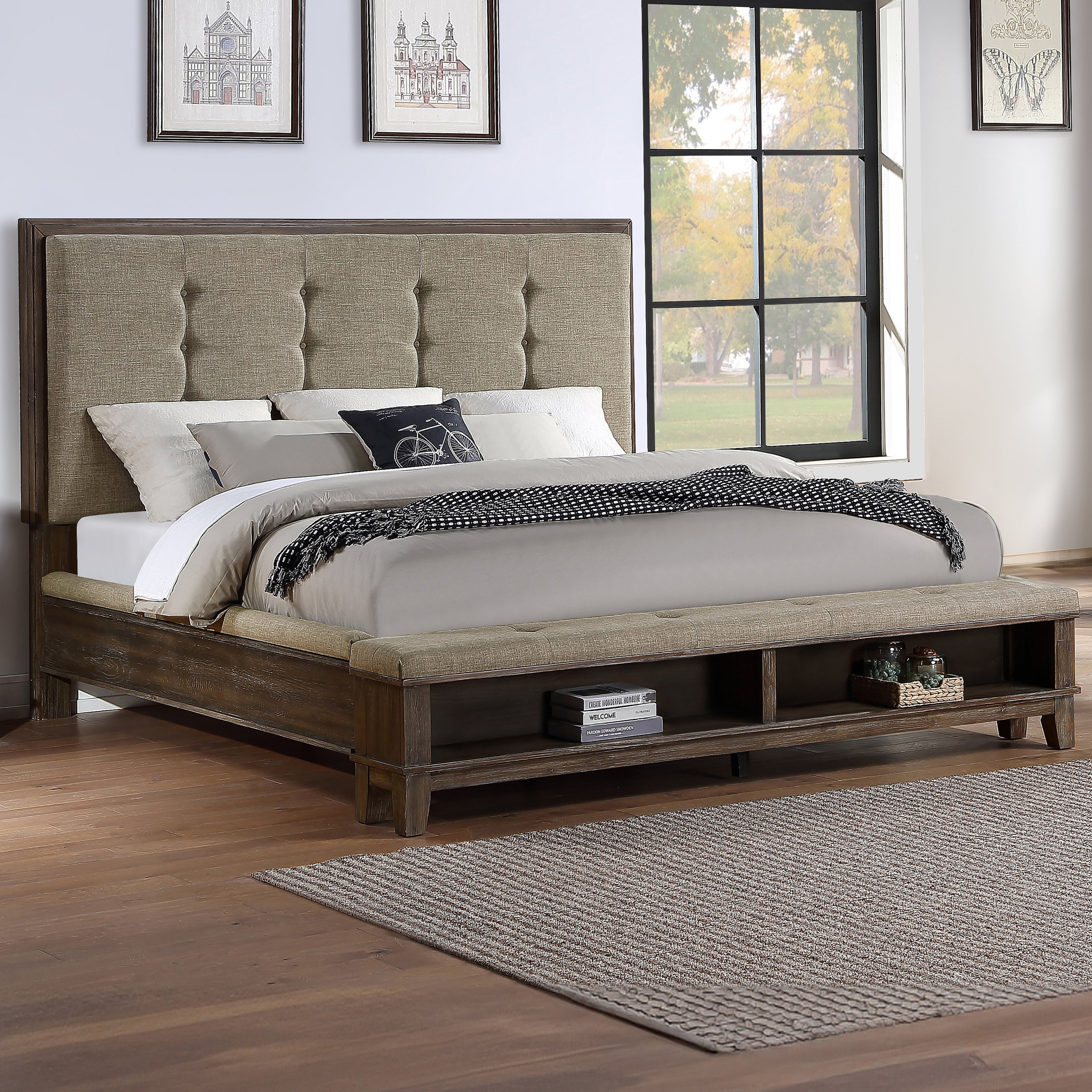 Cagney Queen Bed - Vintage