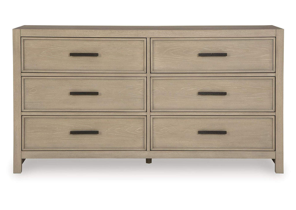 Calmoro Queen Bookcase Bed with Dresser