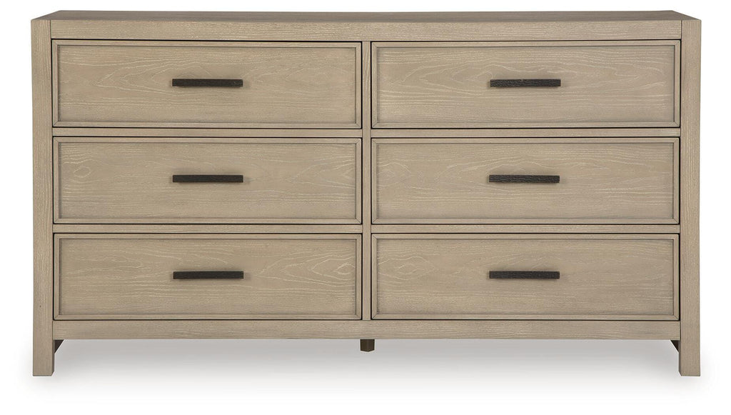 Calmoro Dresser in Gray, front view