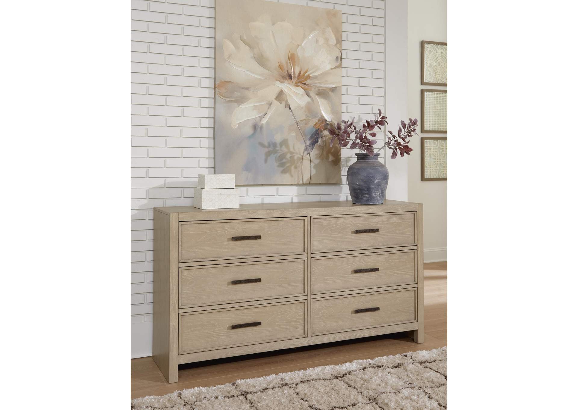 Calmoro King Bookcase Bed with Dresser and Nightstand