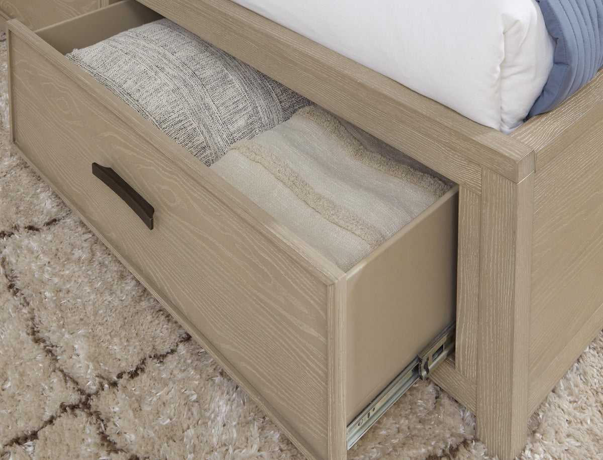 Calmoro Queen Bookcase Bed in Gray, alternate view 9