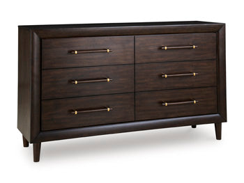 Dantenton Dresser in Merlot, closed view