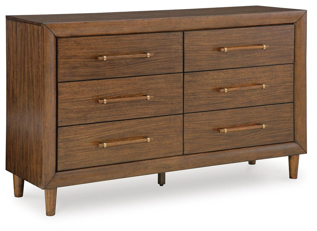 Lyncott Dresser in Brown, closed view