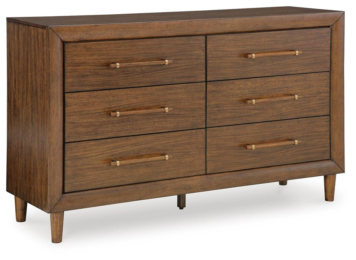 Lyncott Dresser in Brown, closed view