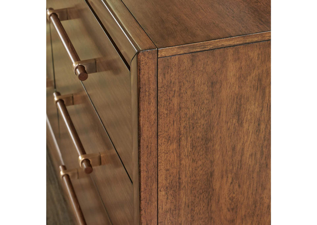 Lyncott King Upholstered Bed with Dresser detail