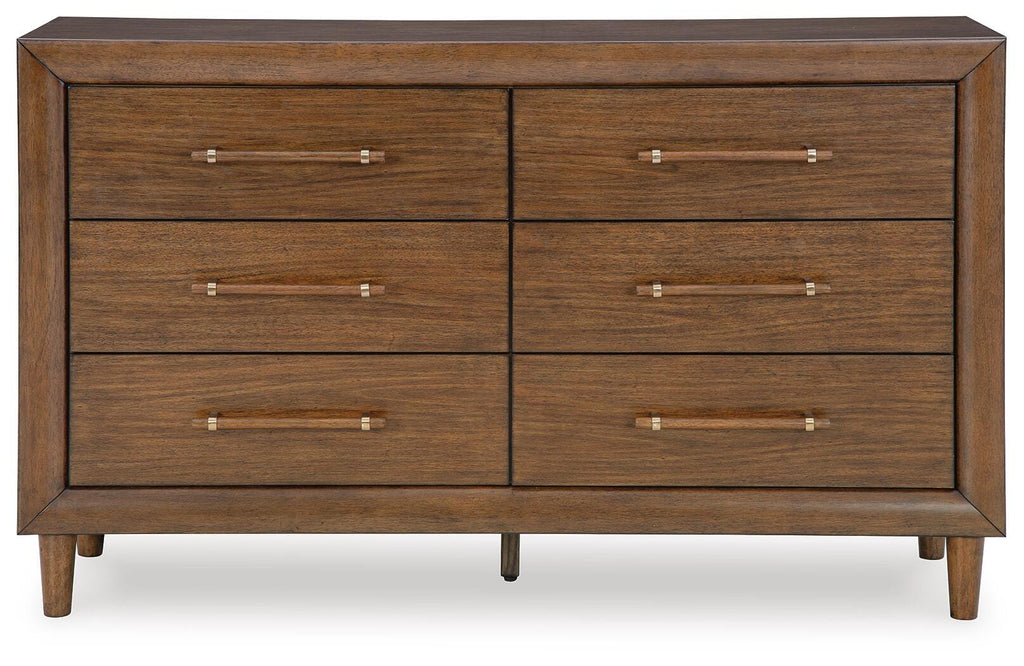 Lyncott Dresser in Brown, front view
