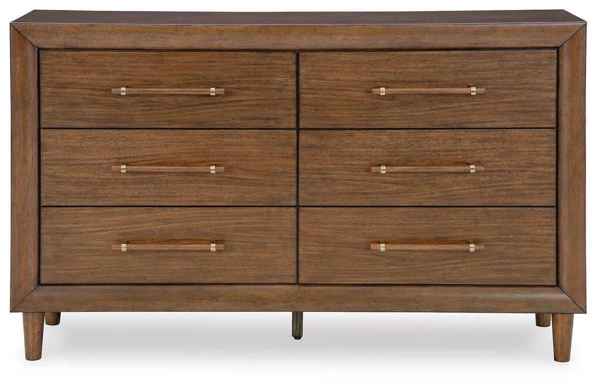 Lyncott Dresser in Brown, front view