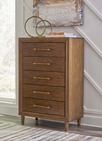 Lyncott Chest of Drawers in Brown