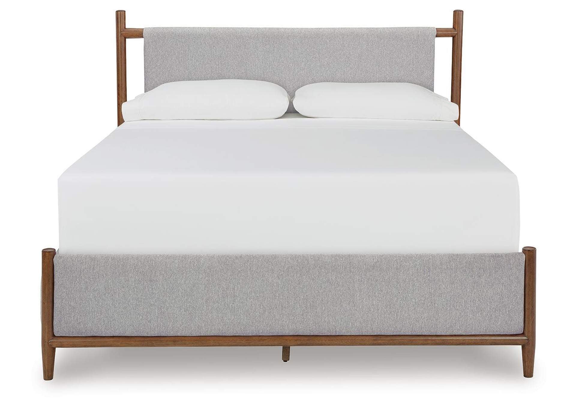 Lyncott King Upholstered Bed, Dresser and Mirror