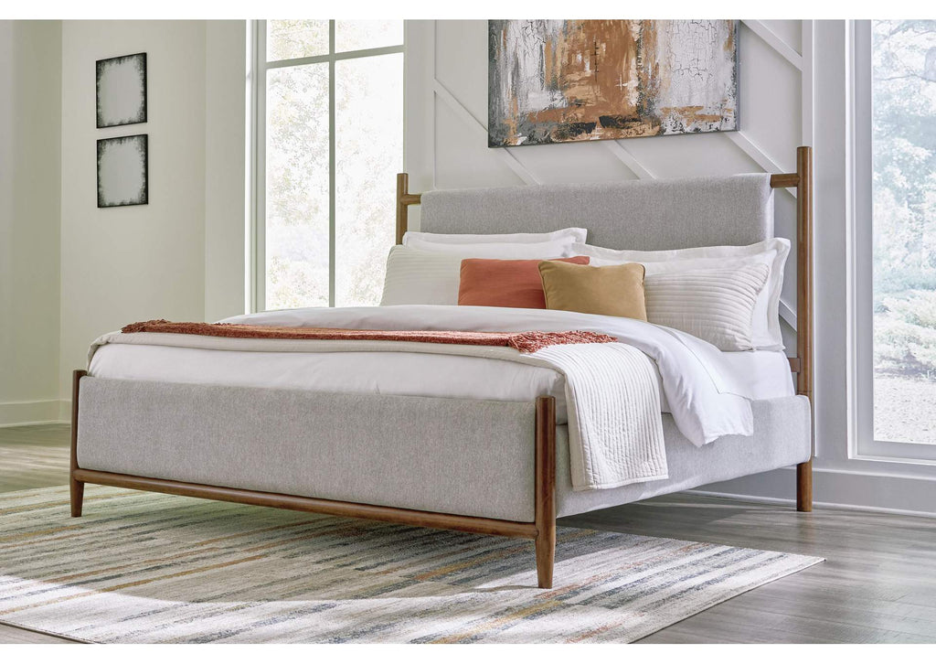 Lyncott Queen Upholstered Panel Bed