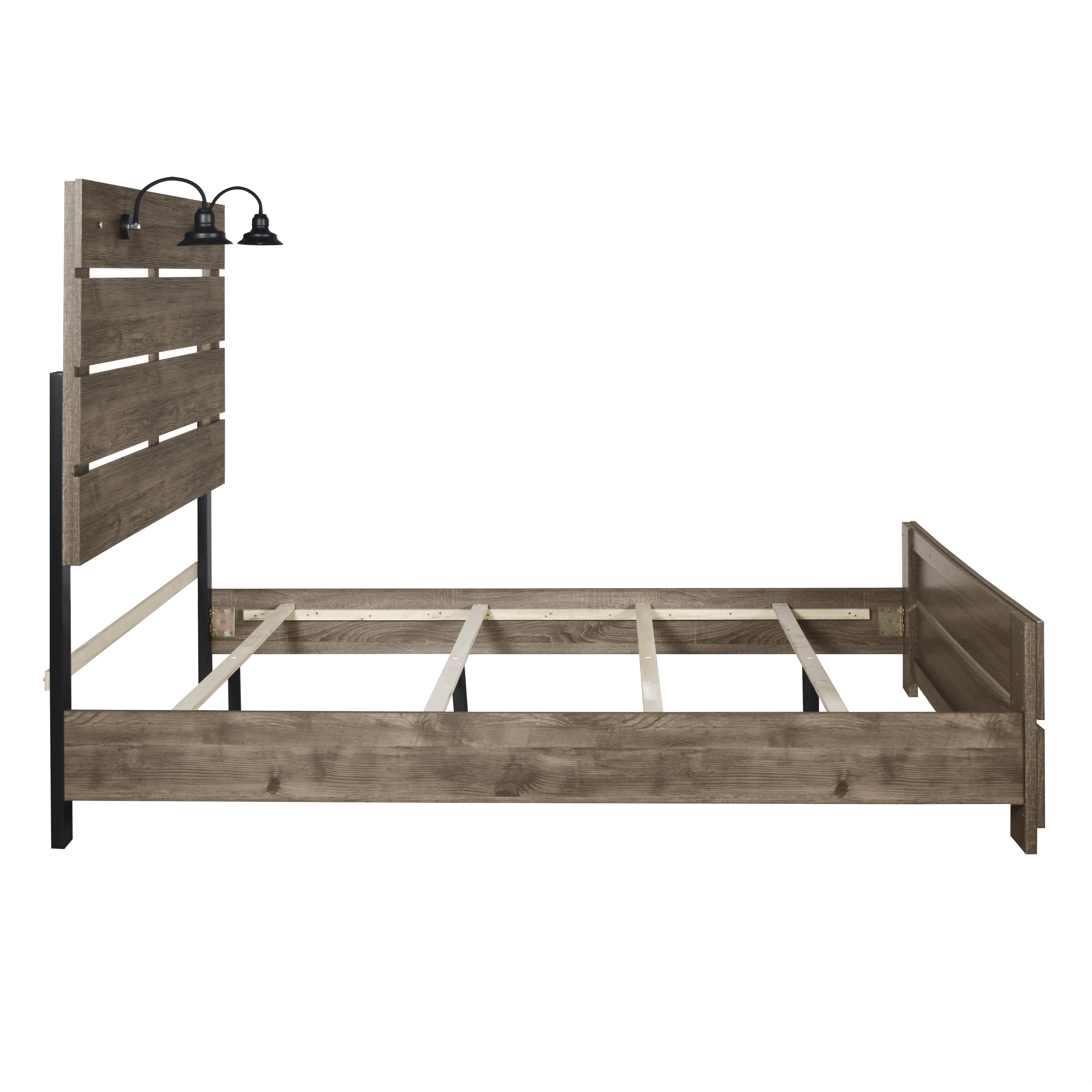 Misty Lodge Hb,Fb, & Cal King Bed - Greige
