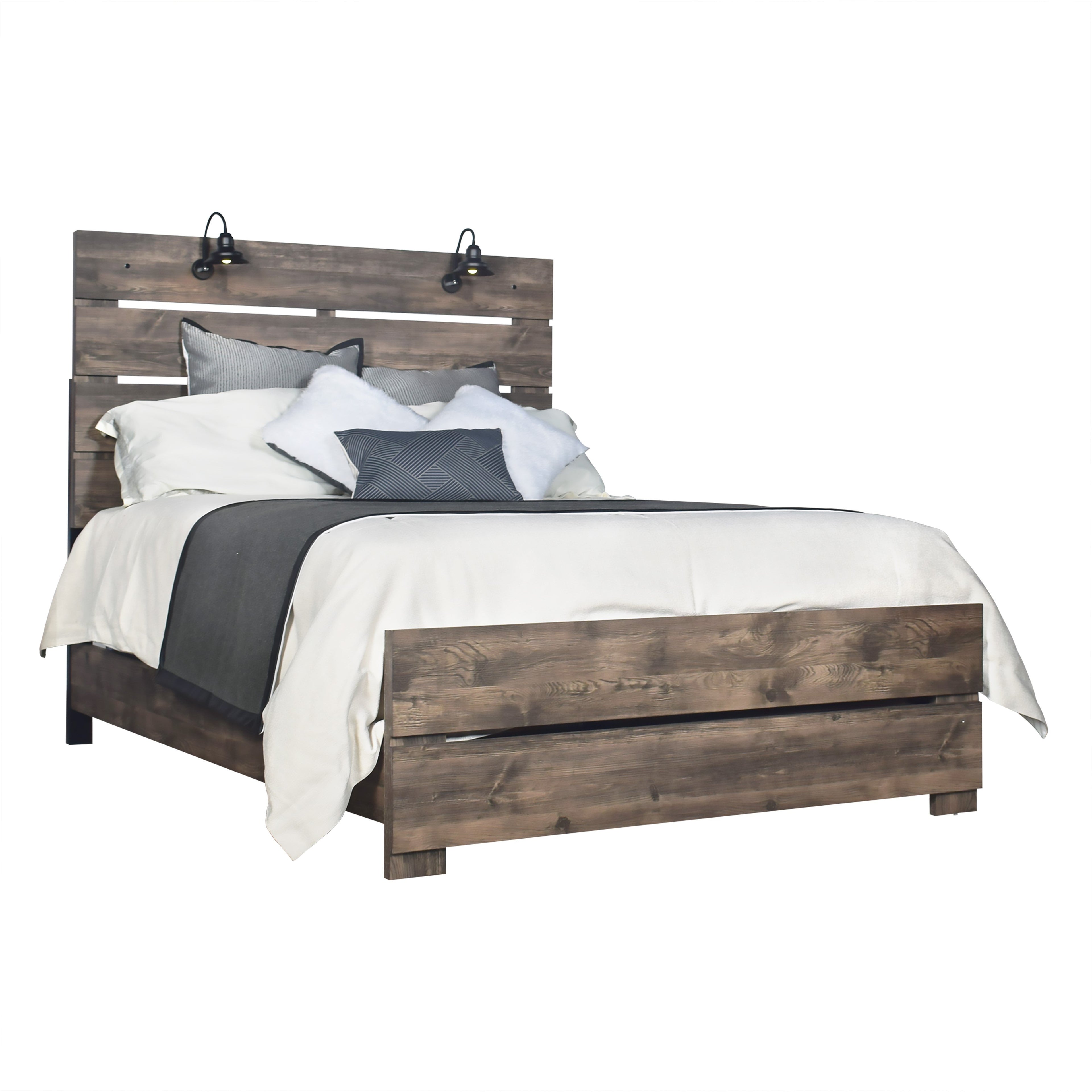 Misty Lodge Hb,Fb, & Queen Bed - Greige