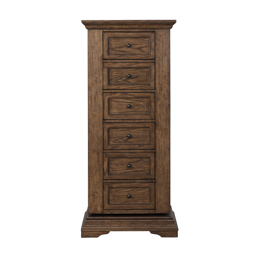 Mar Vista Swivel Lingerie Chest w/Mirror-Walnut