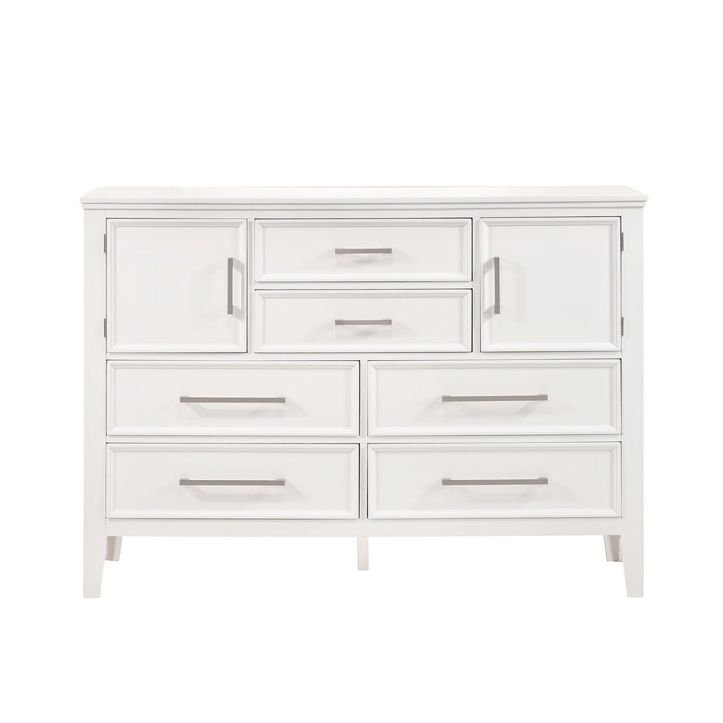 Andover 60" Dresser w/Doors-White