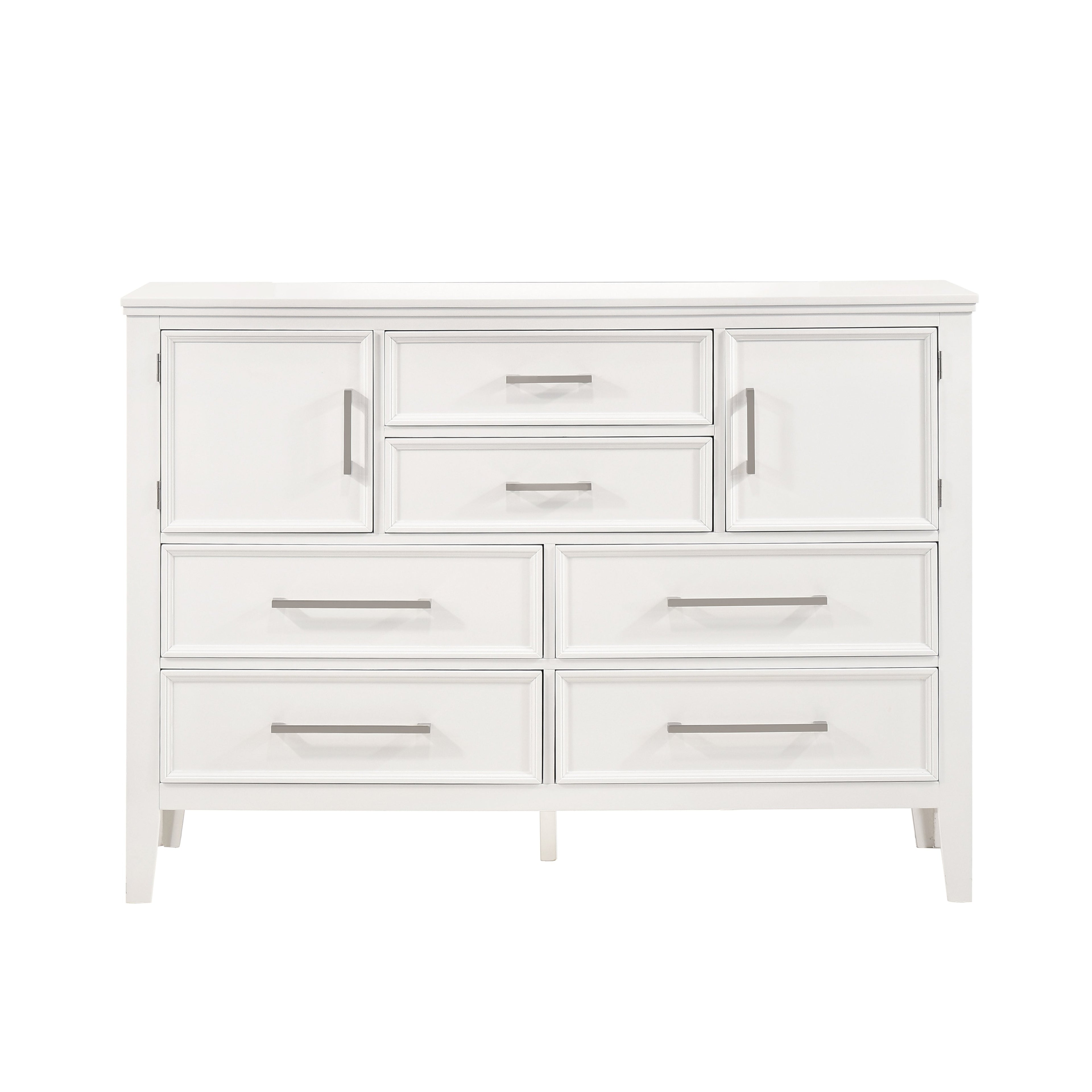 Andover 60" Dresser w/Doors-White