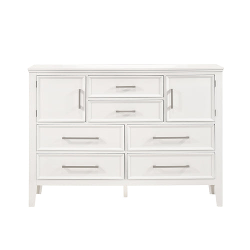 Andover 60" Dresser w/Doors-White