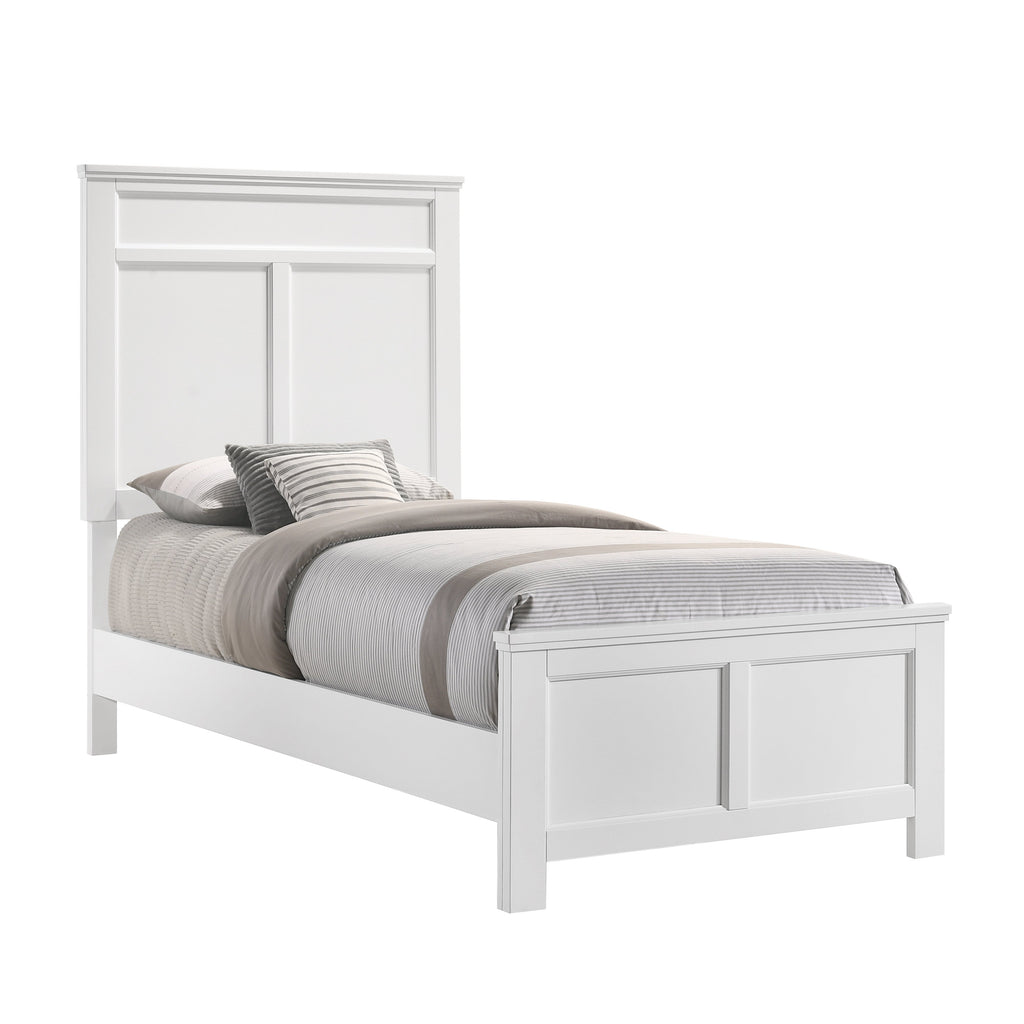 Andover Twin Bed - White