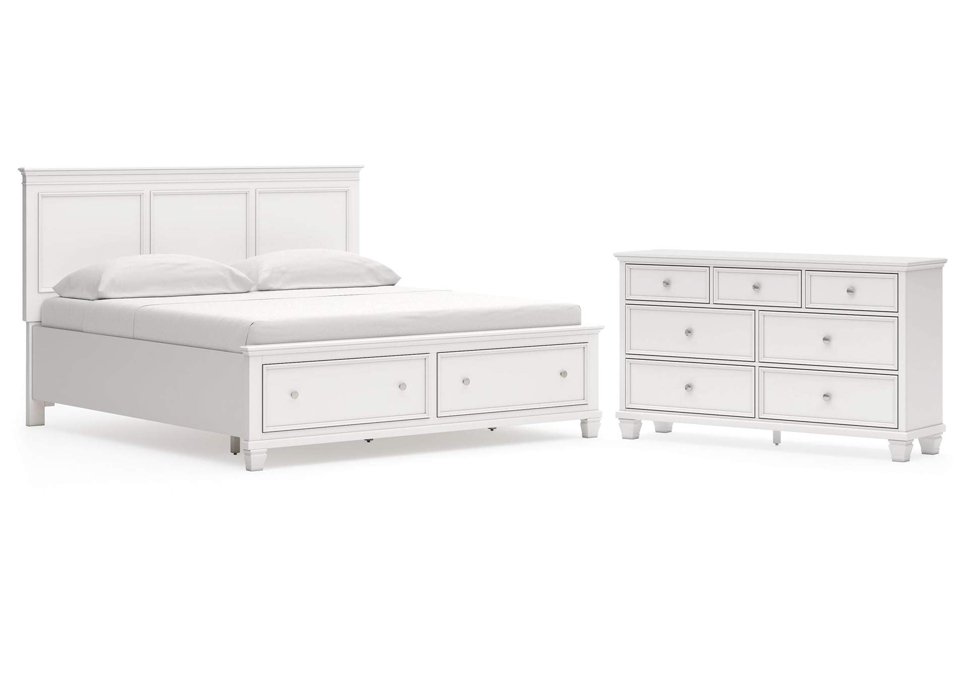 Fortman King Panel Storage Bed with Dresser