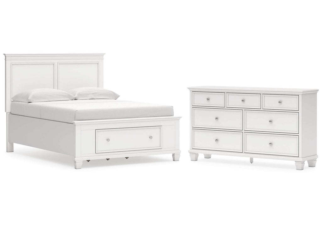 Fortman Full Panel Storage Bed and Dresser