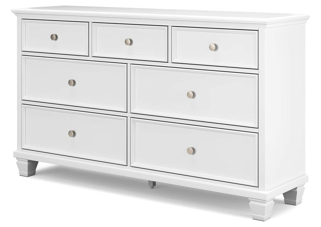 Fortman King Panel Storage Bed, Dresser and Chest angled view