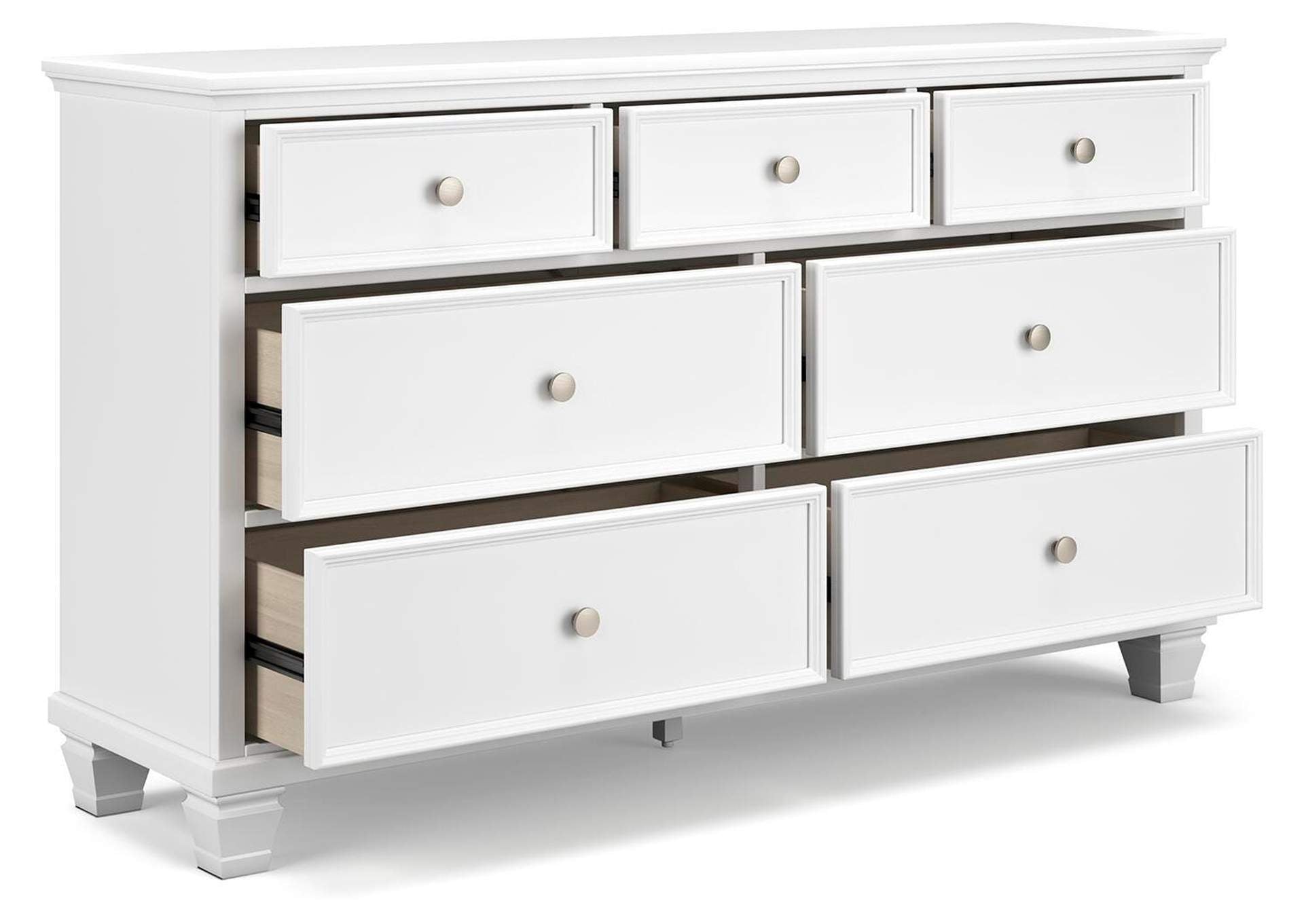Fortman King Panel Storage Bed, Dresser and Chest angled view