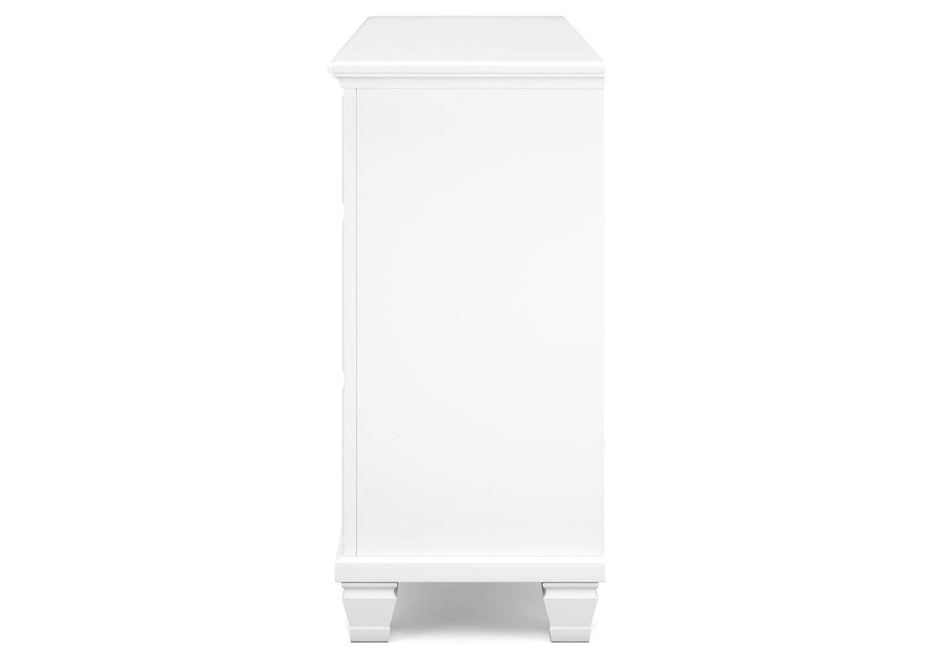Fortman Twin Panel Storage Bed, Dresser and Nightstand side view