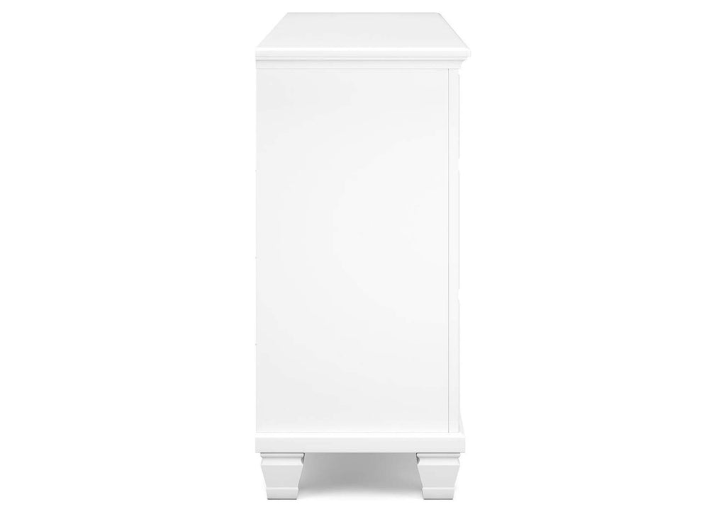 Fortman King Panel Storage Bed, Dresser and Chest side view
