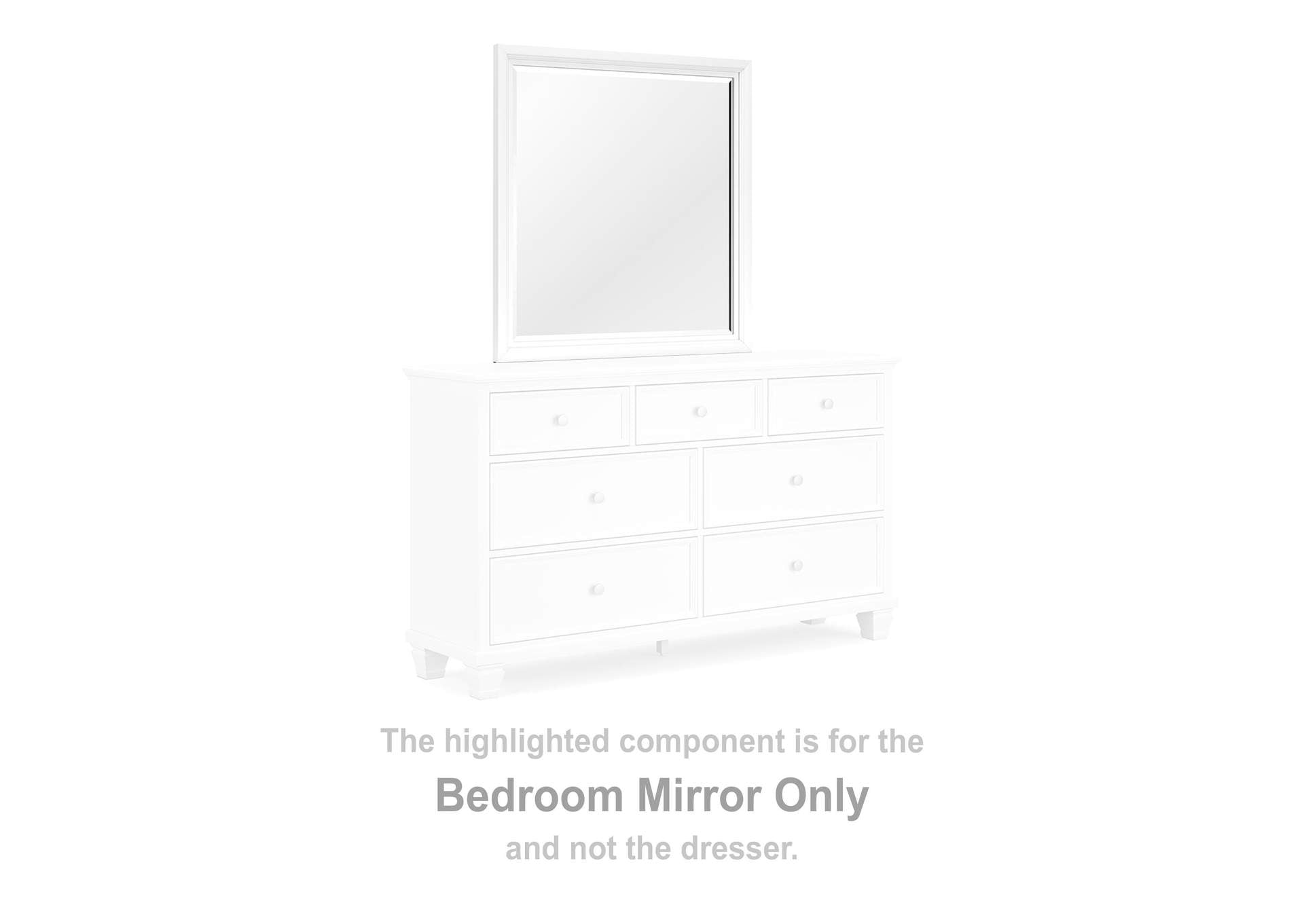 Fortman California King Panel Storage Bed, Dresser and Mirror