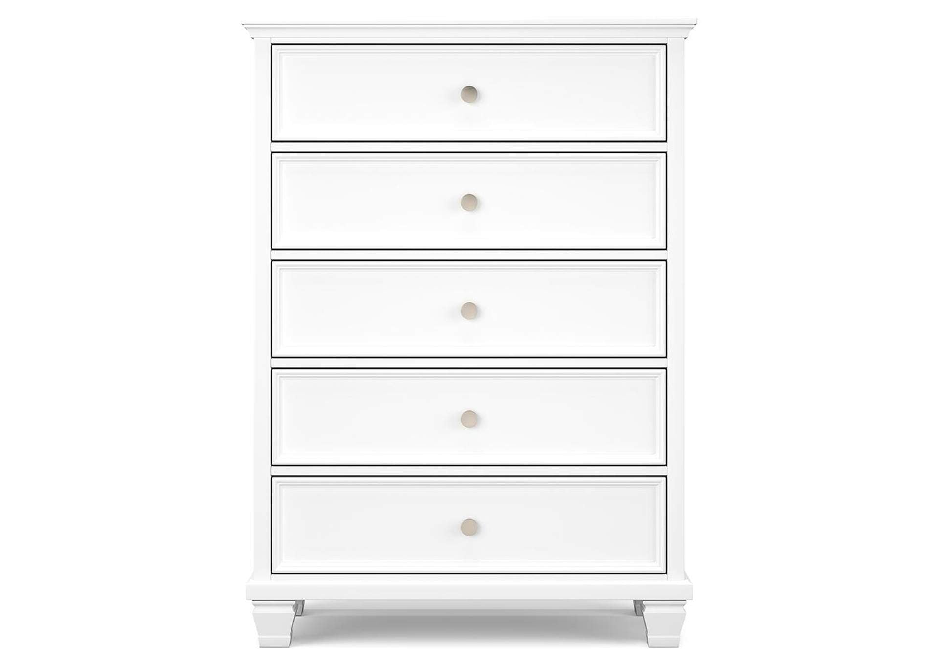 Fortman Twin Panel Storage Bed, Dresser and Chest front view