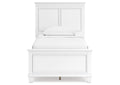 Fortman Twin Panel Bed with Mirrored Dresser and Chest