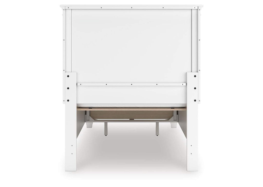 Fortman Twin Panel Storage Bed, Dresser and Mirror