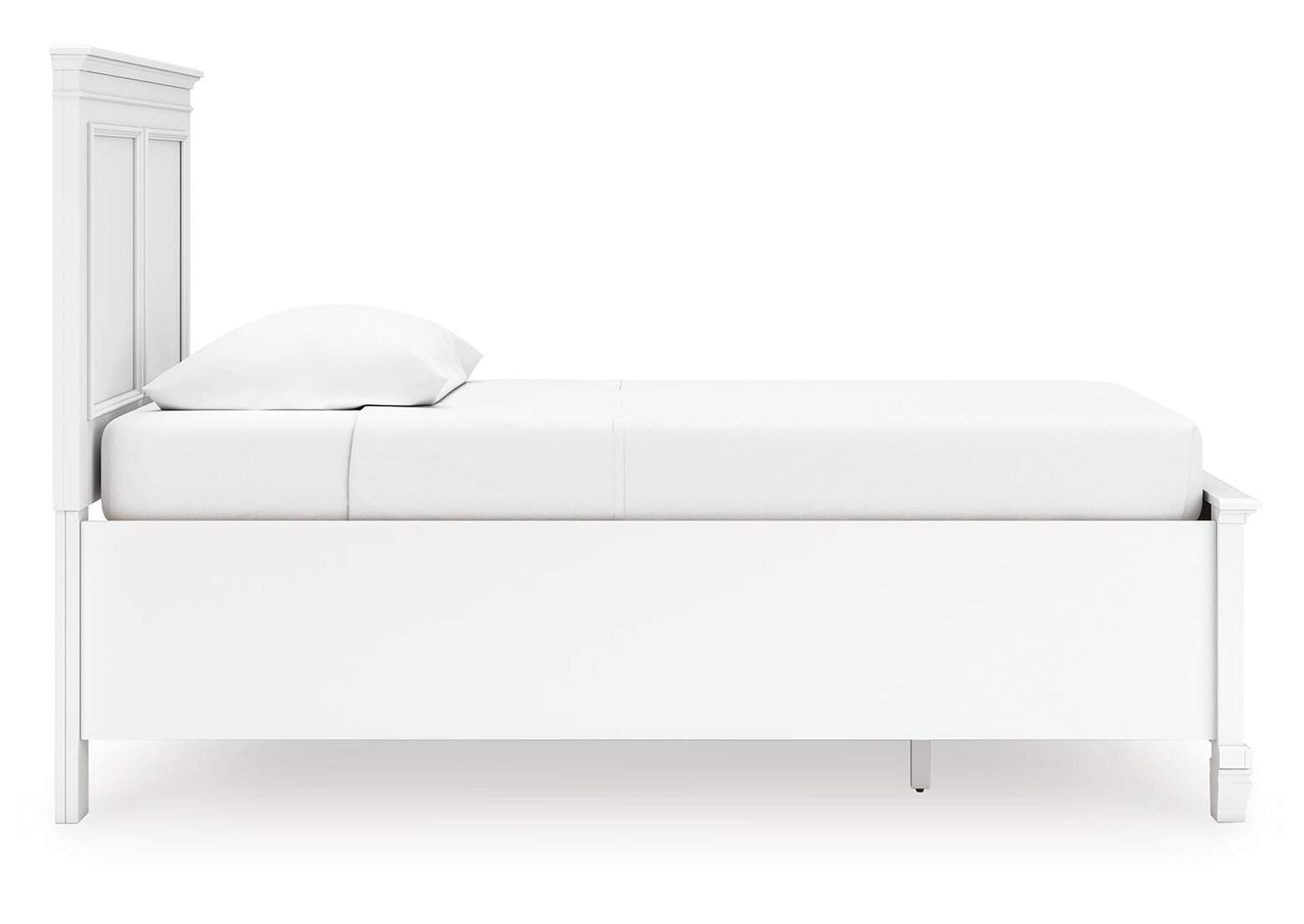 Fortman Twin Panel Storage Bed, Dresser and Nightstand side view