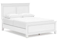 Fortman Queen Panel Bed with Mirrored Dresser