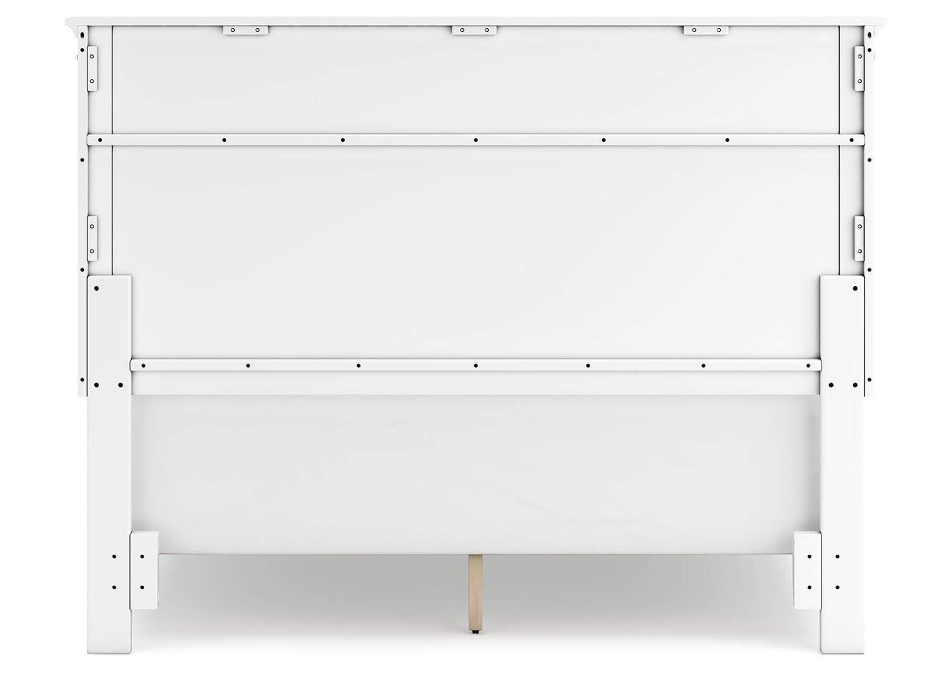 Fortman Queen Panel Bed with Mirrored Dresser, Chest and Nightstand