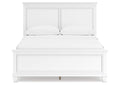 Fortman Queen Panel Bed with Mirrored Dresser and Chest