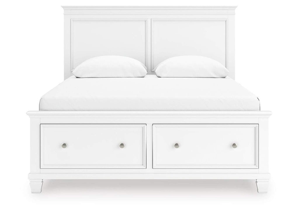 Fortman Queen Panel Storage Bed with Dresser and Chest
