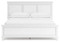 Fortman California King Panel Bed with Mirrored Dresser
