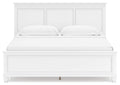 Fortman King Panel Bed with Mirrored Dresser and Chest
