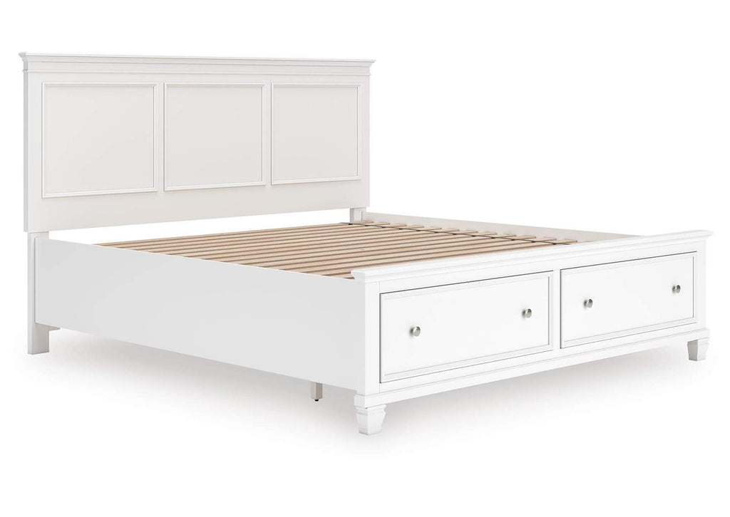 Fortman King Panel Storage Bed angled view