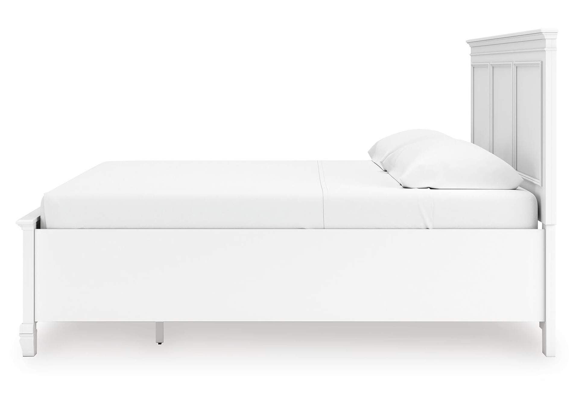 Fortman King Panel Storage Bed, Dresser and Chest side view