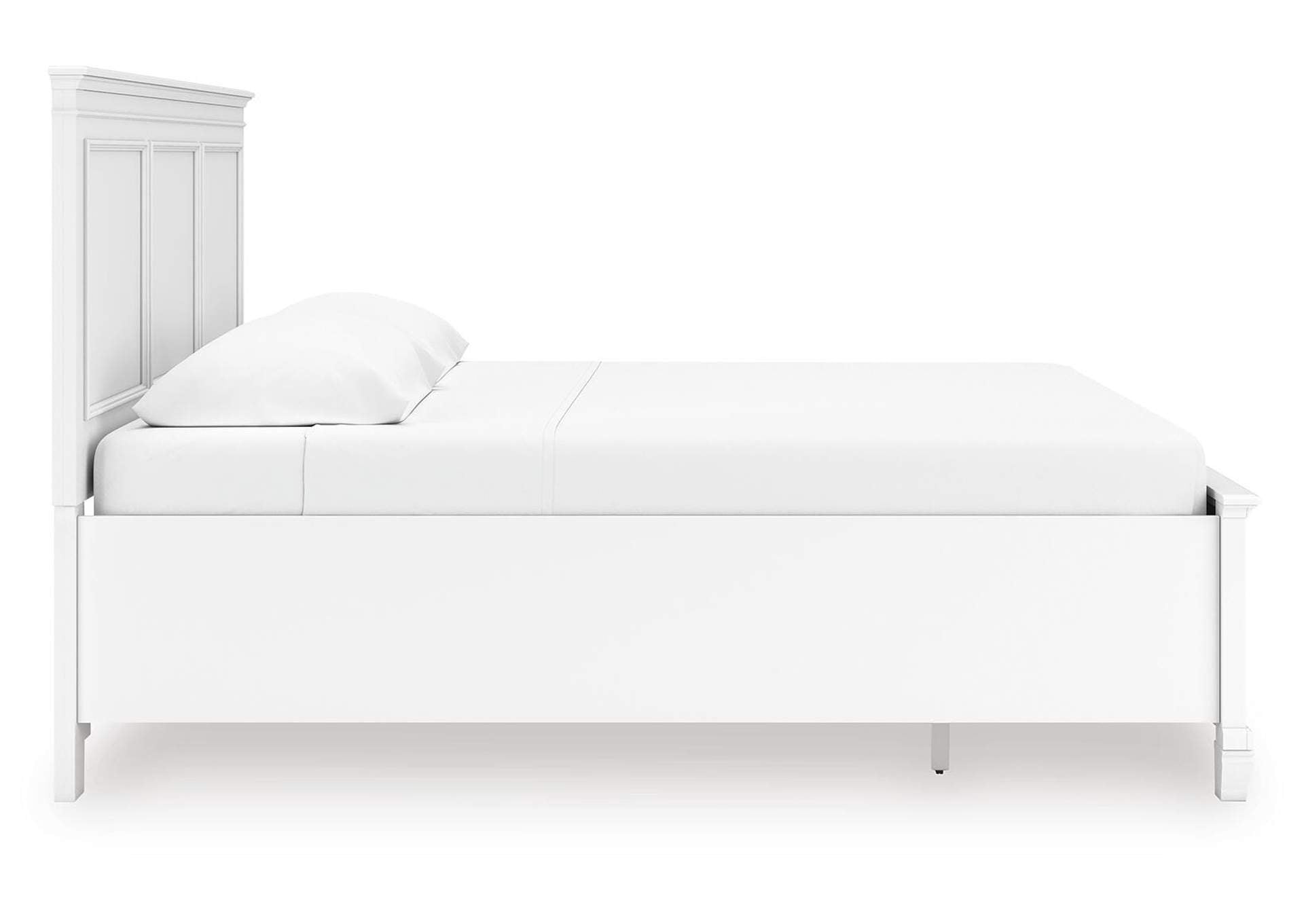 Fortman King Panel Storage Bed, Dresser and Chest side view
