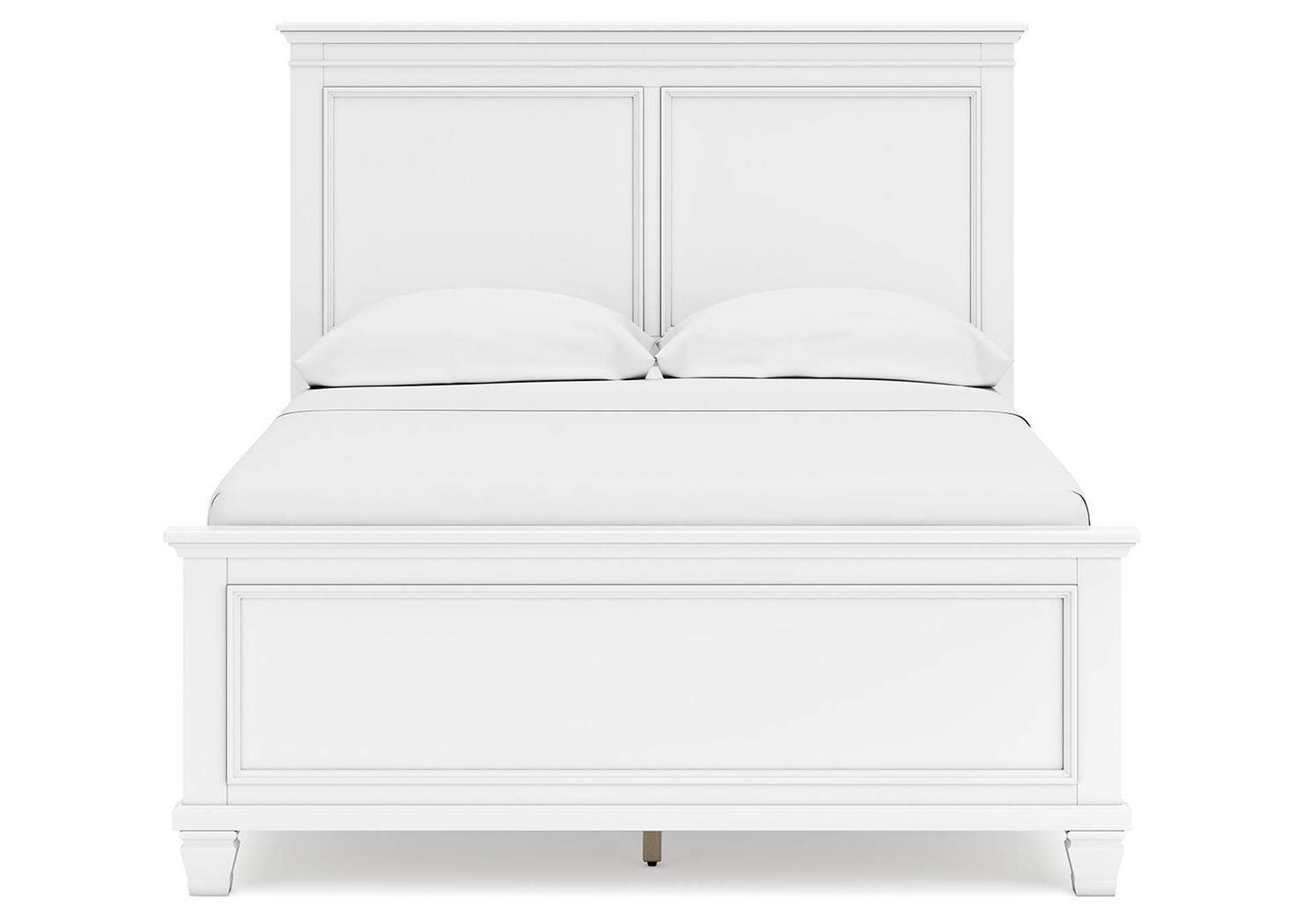 Fortman Full Panel Bed with Mirrored Dresser