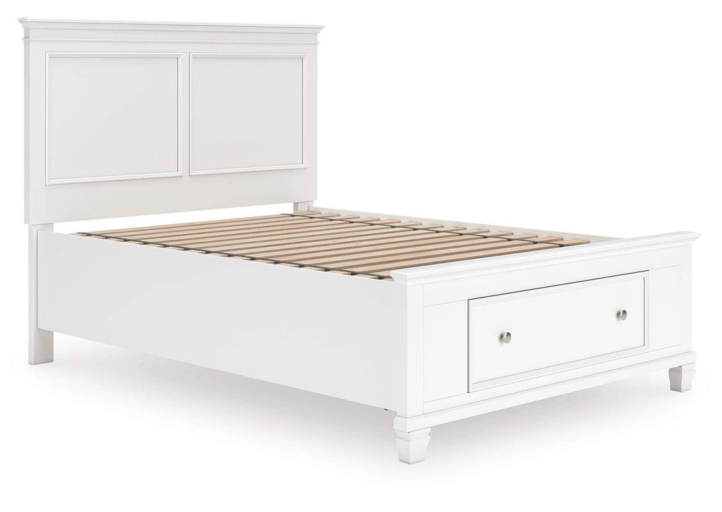 Fortman Full Panel Storage Bed angled view