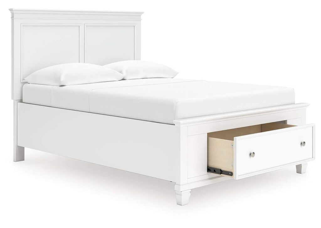 Fortman Full Panel Storage Bed, Dresser, Mirror and Nightstand angled view
