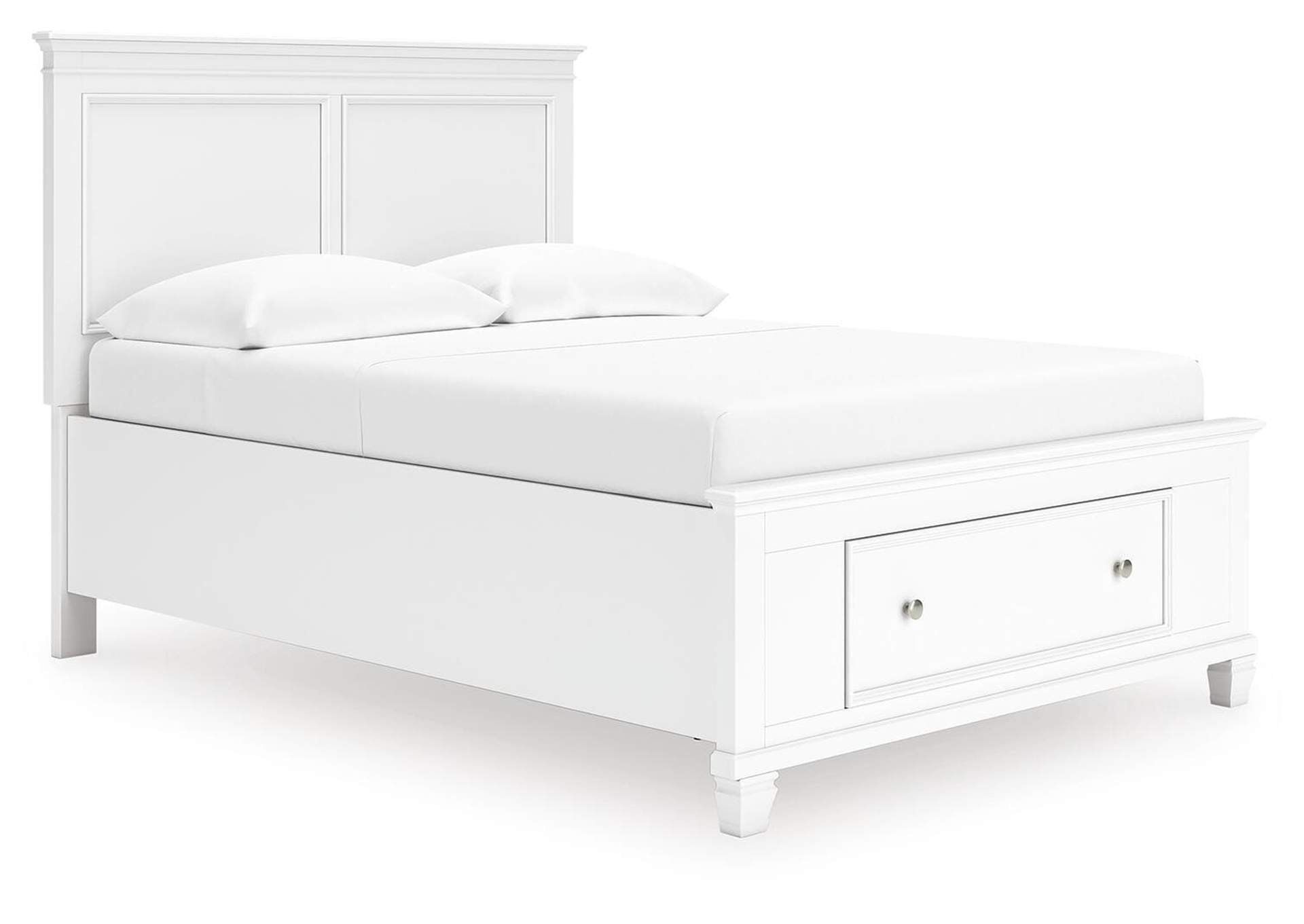 Fortman Full Panel Storage Bed, Dresser, Mirror and Nightstand angled view