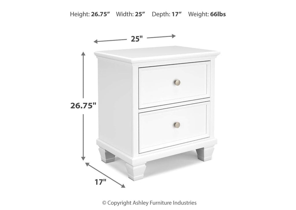 Fortman Twin Panel Storage Bed, Dresser and Nightstand dimensions