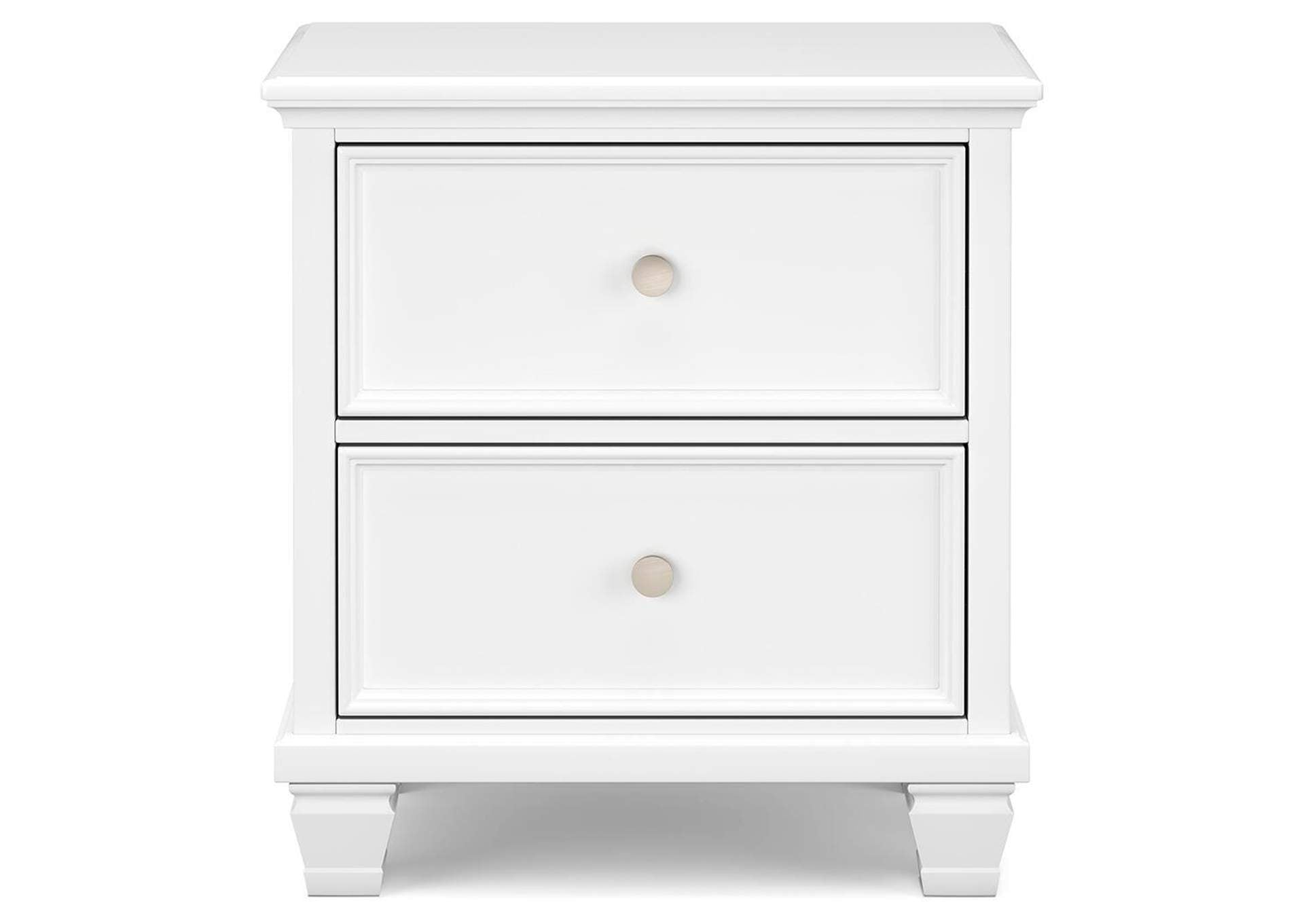 Fortman King Panel Bed with Mirrored Dresser and Nightstand