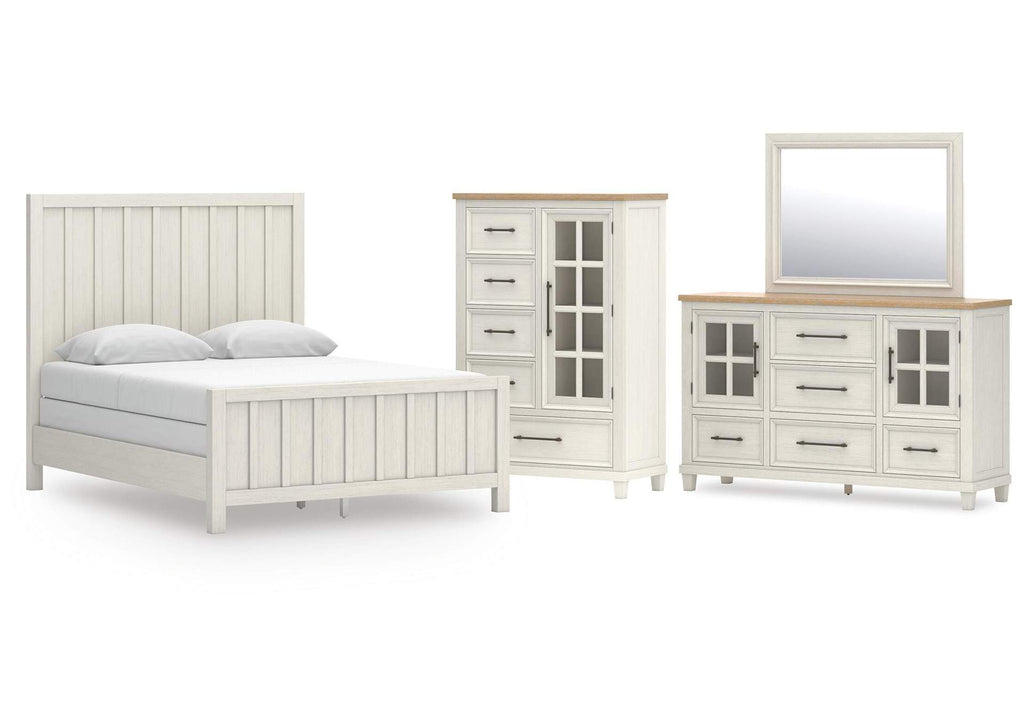 Shaybrock Queen Panel Bed, Dresser, Mirror and Chest