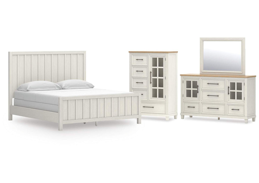 Shaybrock California King Panel Bed, Dresser, Mirror and Chest